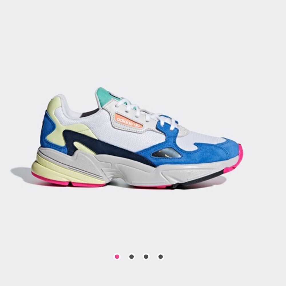 Adidas falcon sneaker in a rare color summer shoe neon